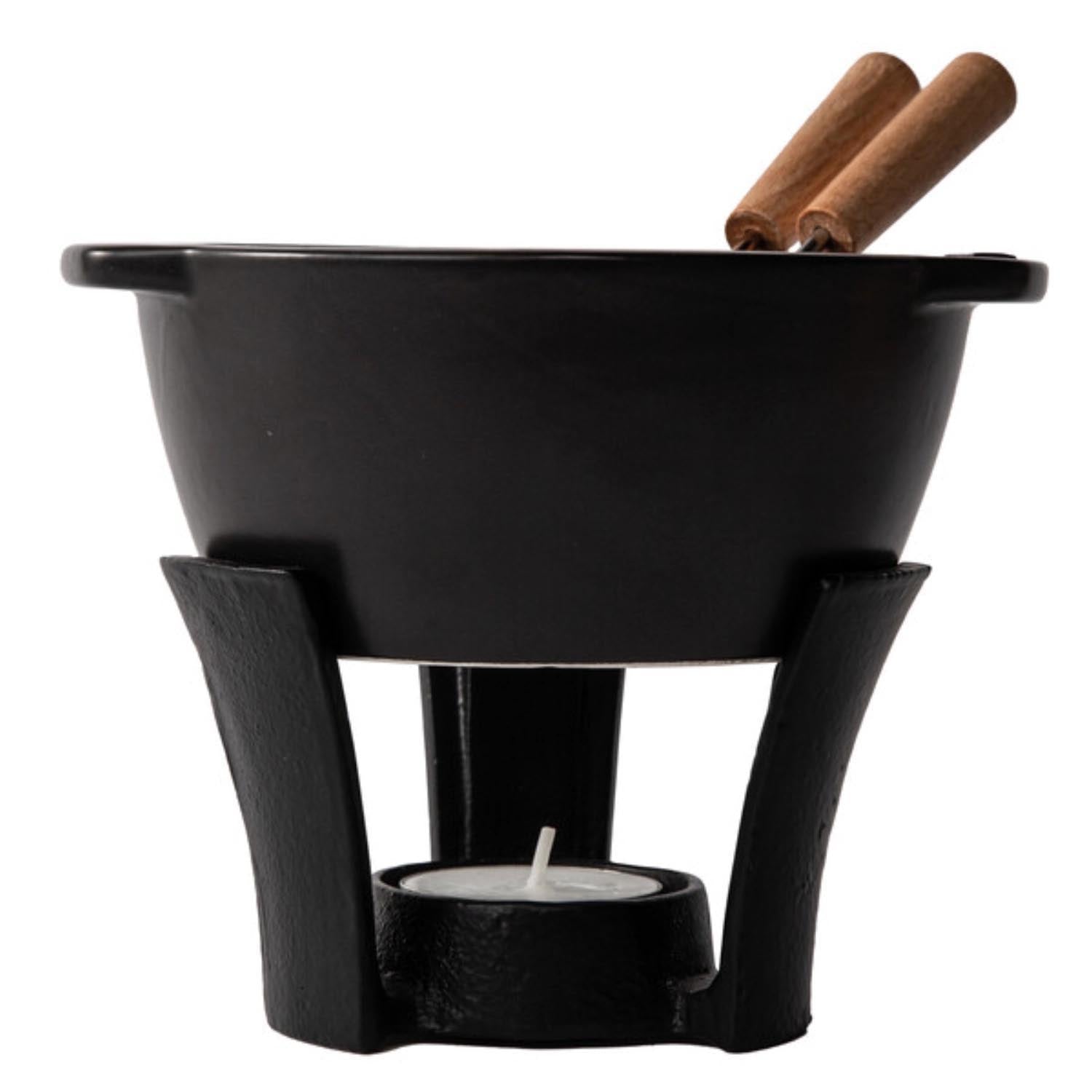 Party Mini Fondue Set in Schwarz präsentiert im Onlineshop von KAQTU Design AG. Geschirr ist von Boska