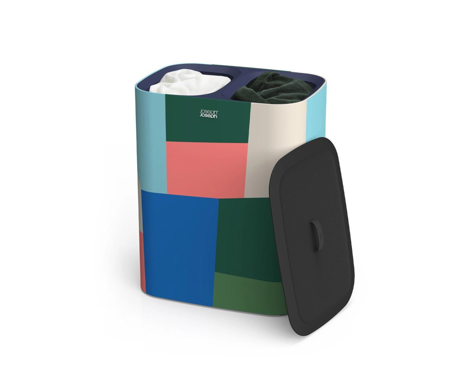 Tota 90l Wäschetrennkorb (J Lawes) 2x 45L in Mehrfarbig präsentiert im Onlineshop von KAQTU Design AG. Wäschekorb ist von Joseph Joseph