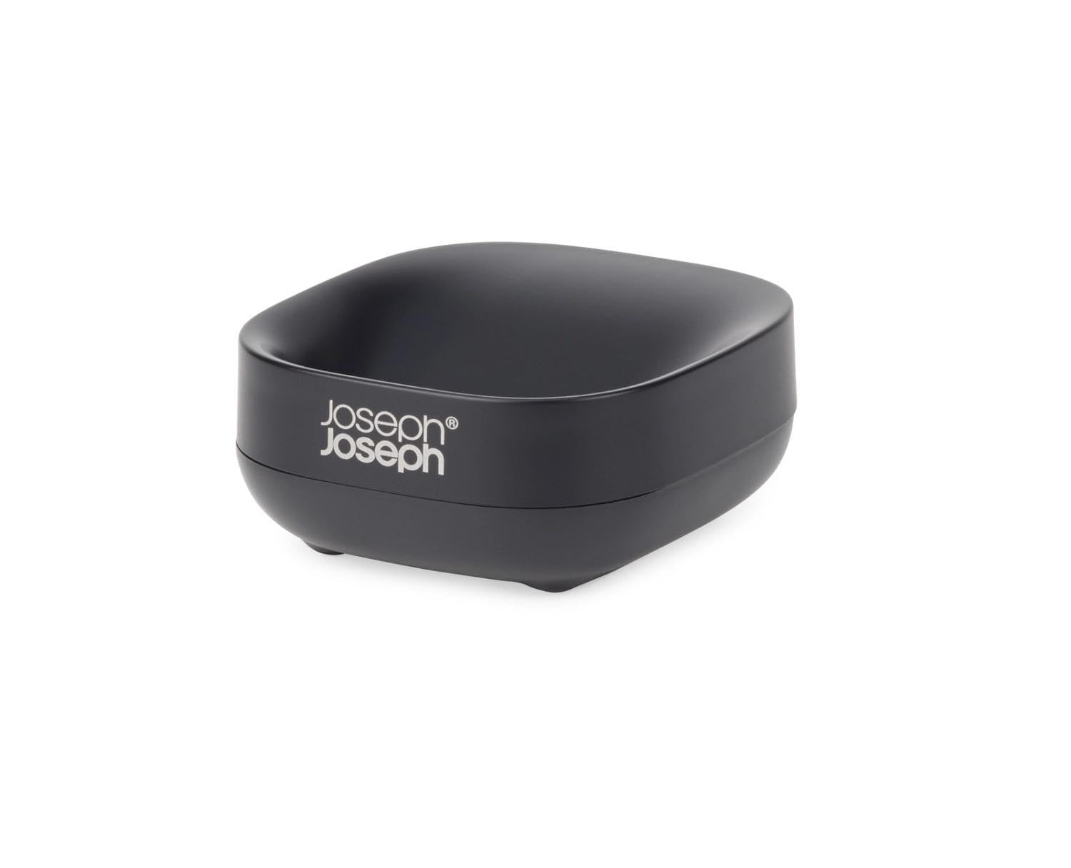 Slim Compact Seifenschale mattschwarz in Schwarz präsentiert im Onlineshop von KAQTU Design AG. Schale ist von Joseph Joseph