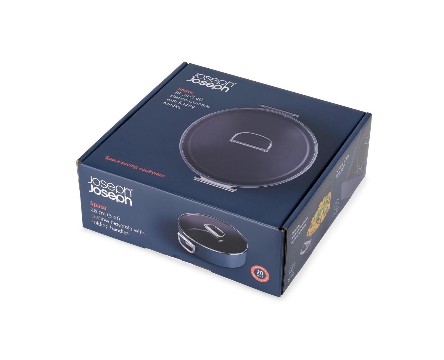 Praktischer Schmortopf mit klappbaren Griffen, perfekt für platzsparendes Verstauen und vielseitige Kochmöglichkeiten.