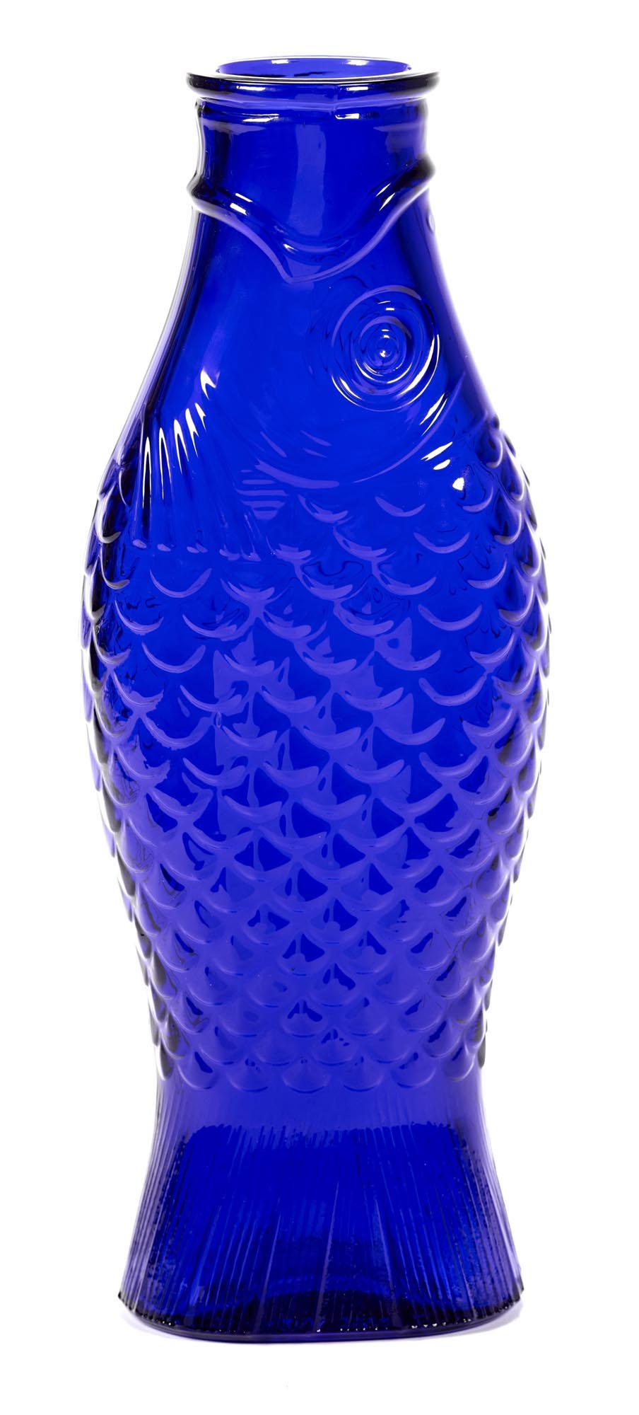 P. Navone Fish&Fish Flasche 1lt 10.6X7.5X29cm Trans blau in Blau präsentiert im Onlineshop von KAQTU Design AG. Karaffe ist von Serax