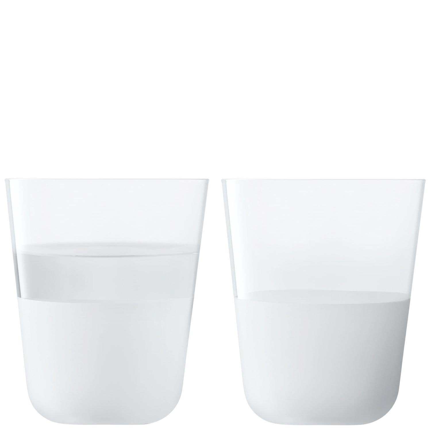 2er Set Arc Contrast Trinkbecher 380ml mist in Transparent präsentiert im Onlineshop von KAQTU Design AG. Glas ist von LSA