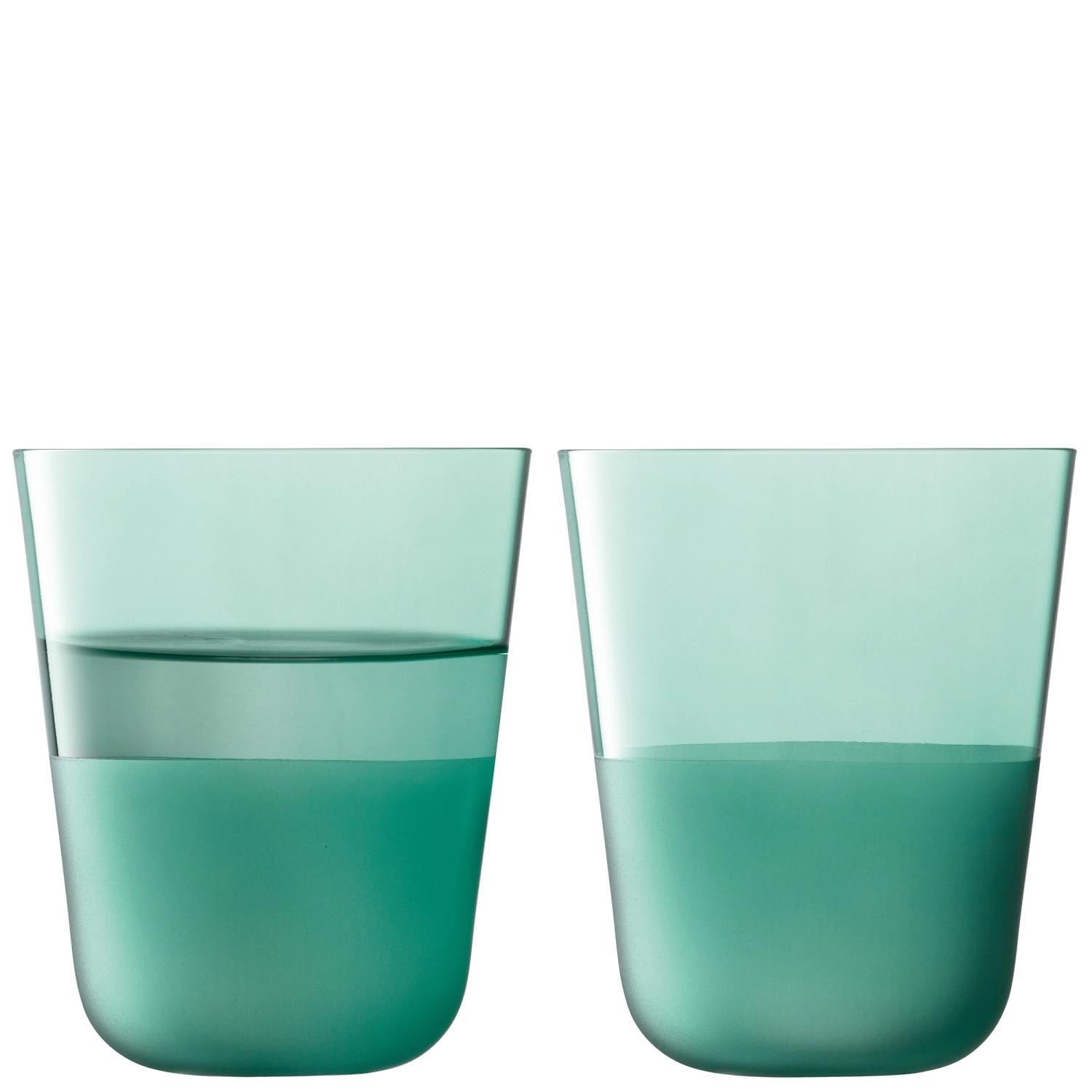 2er Set Arc Contrast Trinkbecher 380ml ocean in Blau präsentiert im Onlineshop von KAQTU Design AG. Glas ist von LSA