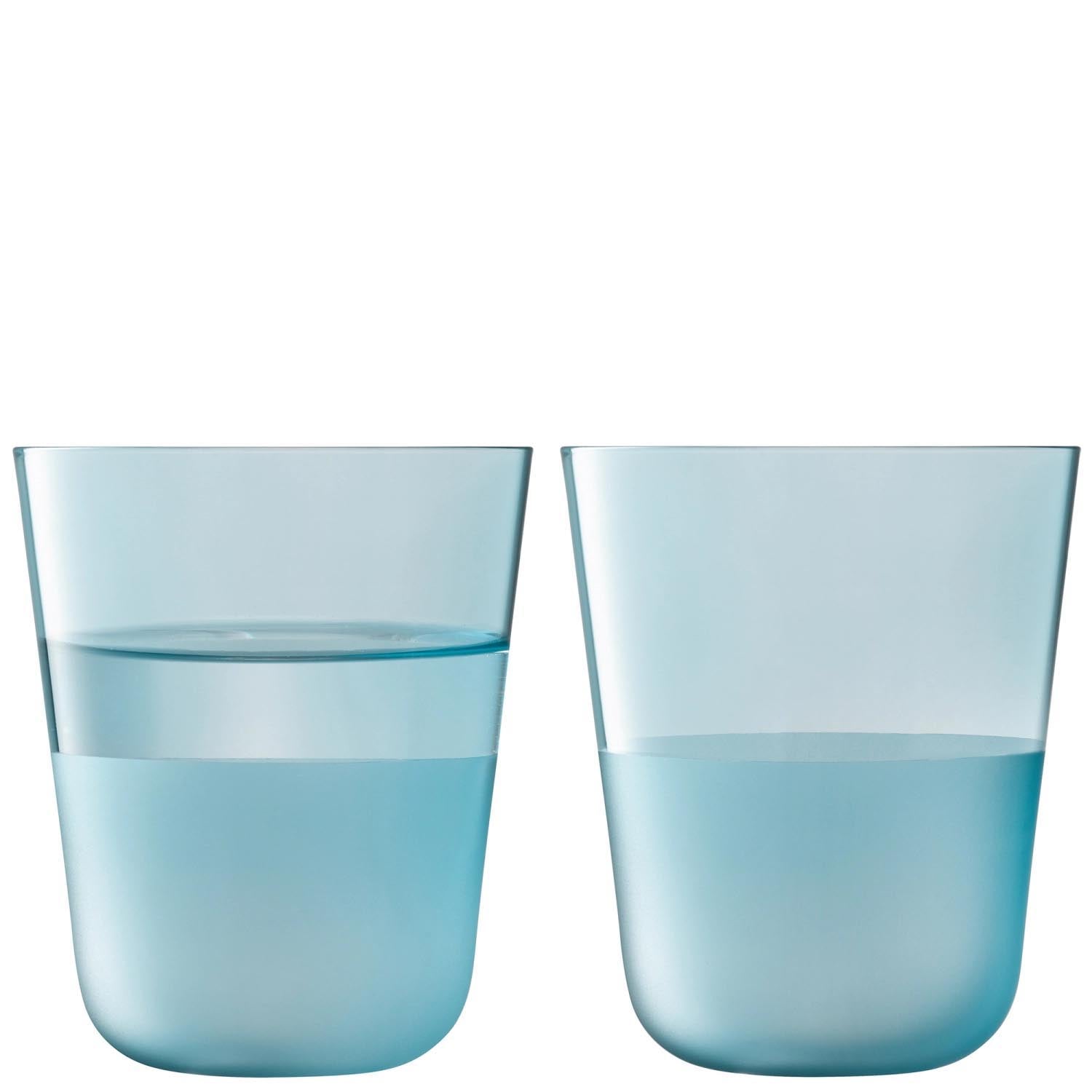 2er Set Arc Contrast Trinkbecher 380ml sky in Blau präsentiert im Onlineshop von KAQTU Design AG. Glas ist von LSA