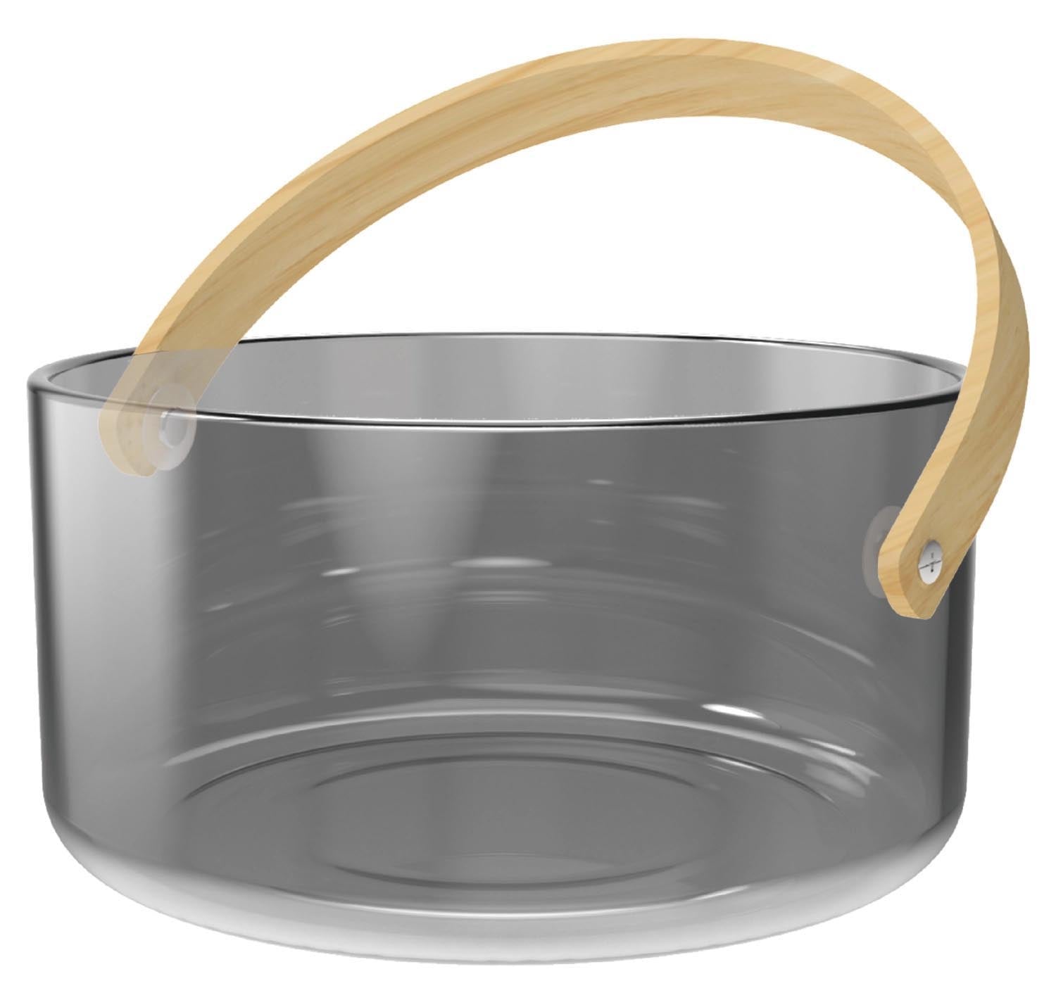 Servierschale mit Henkel, grau in Grau präsentiert im Onlineshop von KAQTU Design AG. Schale ist von Nuts Innovations