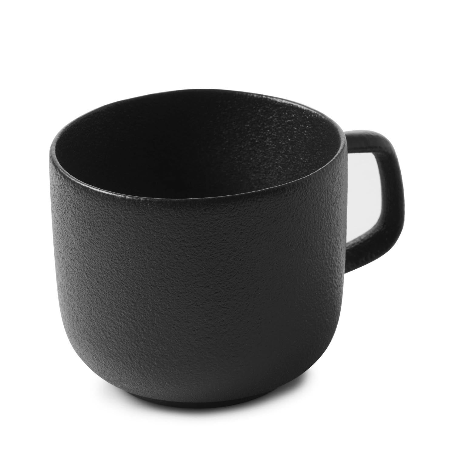 Equinoxe Espressotasse D6.5cm H5.5cm 8cl gusseisen-optik in Schwarz präsentiert im Onlineshop von KAQTU Design AG. Espressotassen ist von Revol