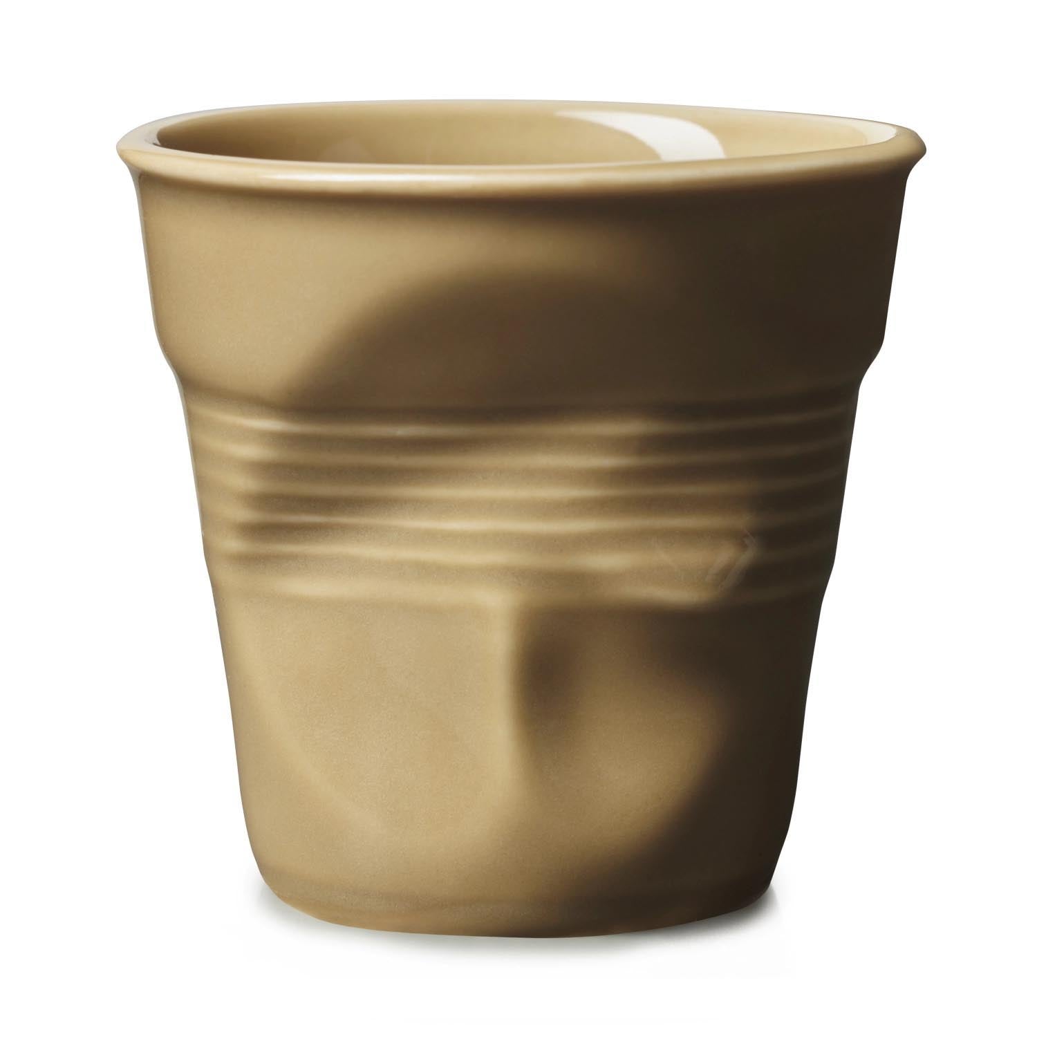 Froisse Knitterbecher Espresso 8cl havanna in Braun präsentiert im Onlineshop von KAQTU Design AG. Espressotassen ist von Revol