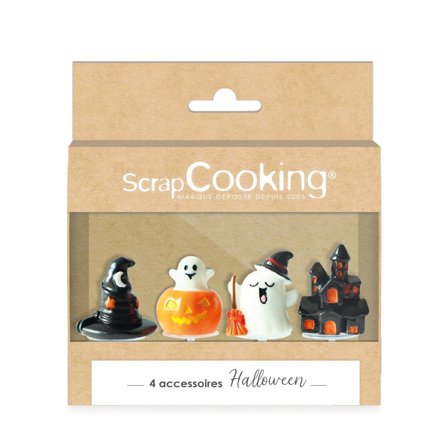 4er Set Tortendeko Halloween Kunstharz in Mehrfarbig präsentiert im Onlineshop von KAQTU Design AG. Küchenhelfer ist von Scrap Cooking