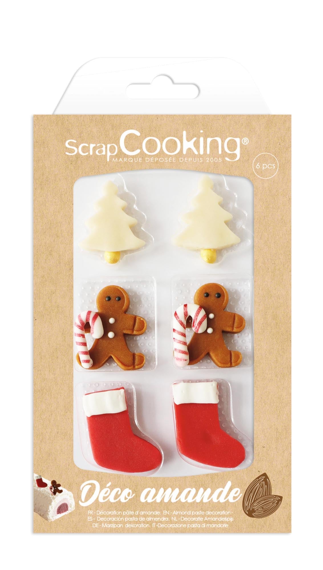 Marzipandekor Weihnachten gemischt 33g in Mehrfarbig präsentiert im Onlineshop von KAQTU Design AG. Lebensmittel ist von Scrap Cooking