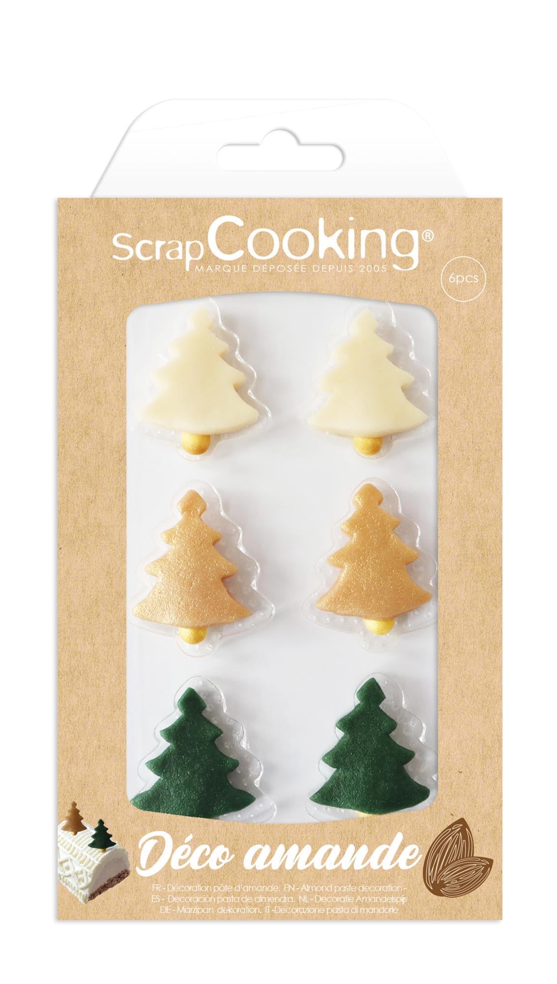 Marzipandekor Weihnachten Tannenbaum 22g in Mehrfarbig präsentiert im Onlineshop von KAQTU Design AG. Lebensmittel ist von Scrap Cooking