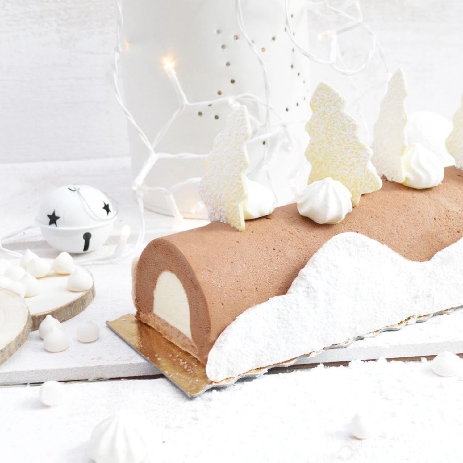 Elegantes 2er Set Bûche Classique von Scrap Cooking – ideal für kreative Desserts und festliche Backkreationen.