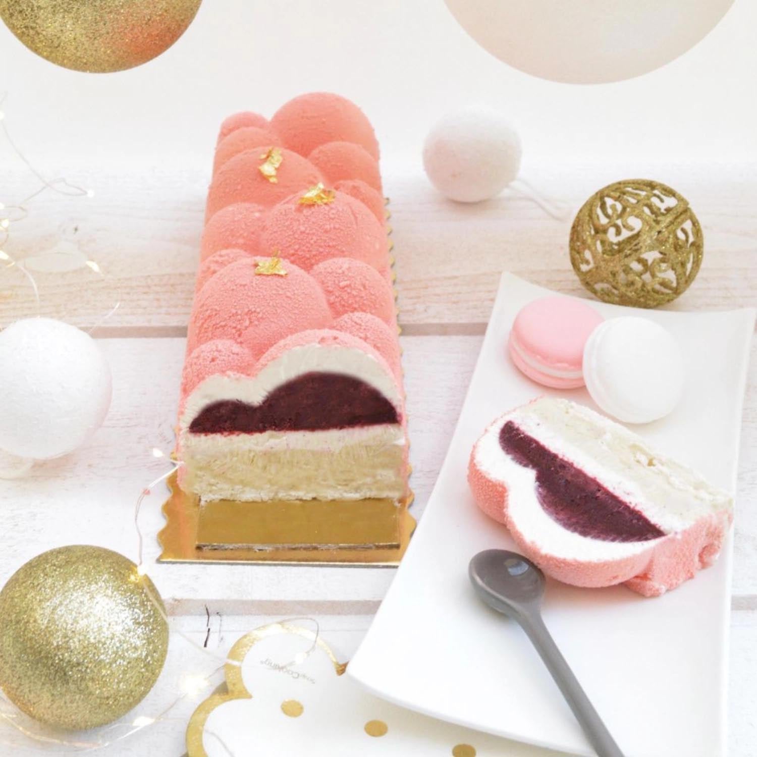 Set aus zwei Bûche Délice Formen von Scrap Cooking – ideal für kreative und festliche Dessertkreationen.