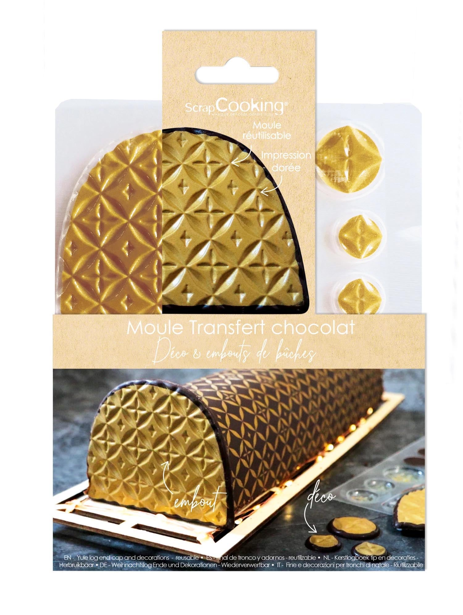 Rouladen Endkappe Couture Schokogeschmack gold in Mehrfarbig präsentiert im Onlineshop von KAQTU Design AG. Küchenhelfer ist von Scrap Cooking