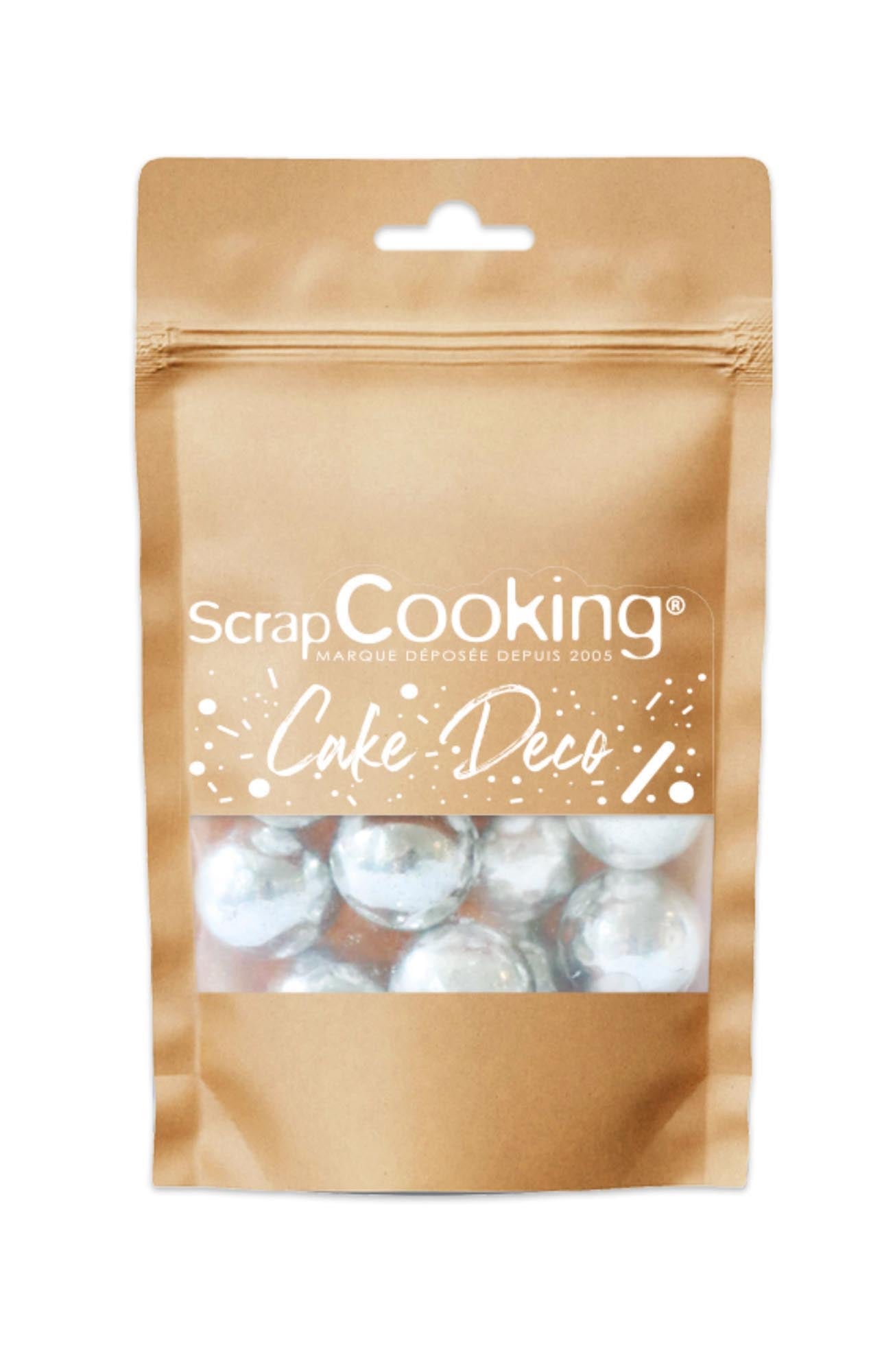 Schoko Perlen Silber XXL 55g in Silber präsentiert im Onlineshop von KAQTU Design AG. Lebensmittel ist von Scrap Cooking