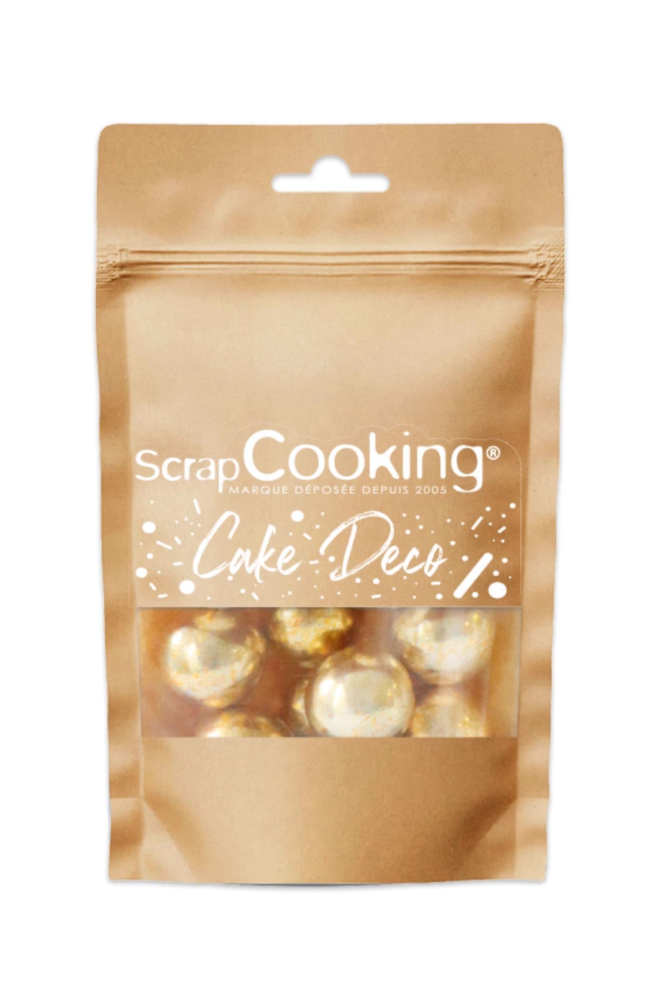 Schoko Perlen Gold XXL 55g in Gold präsentiert im Onlineshop von KAQTU Design AG. Lebensmittel ist von Scrap Cooking