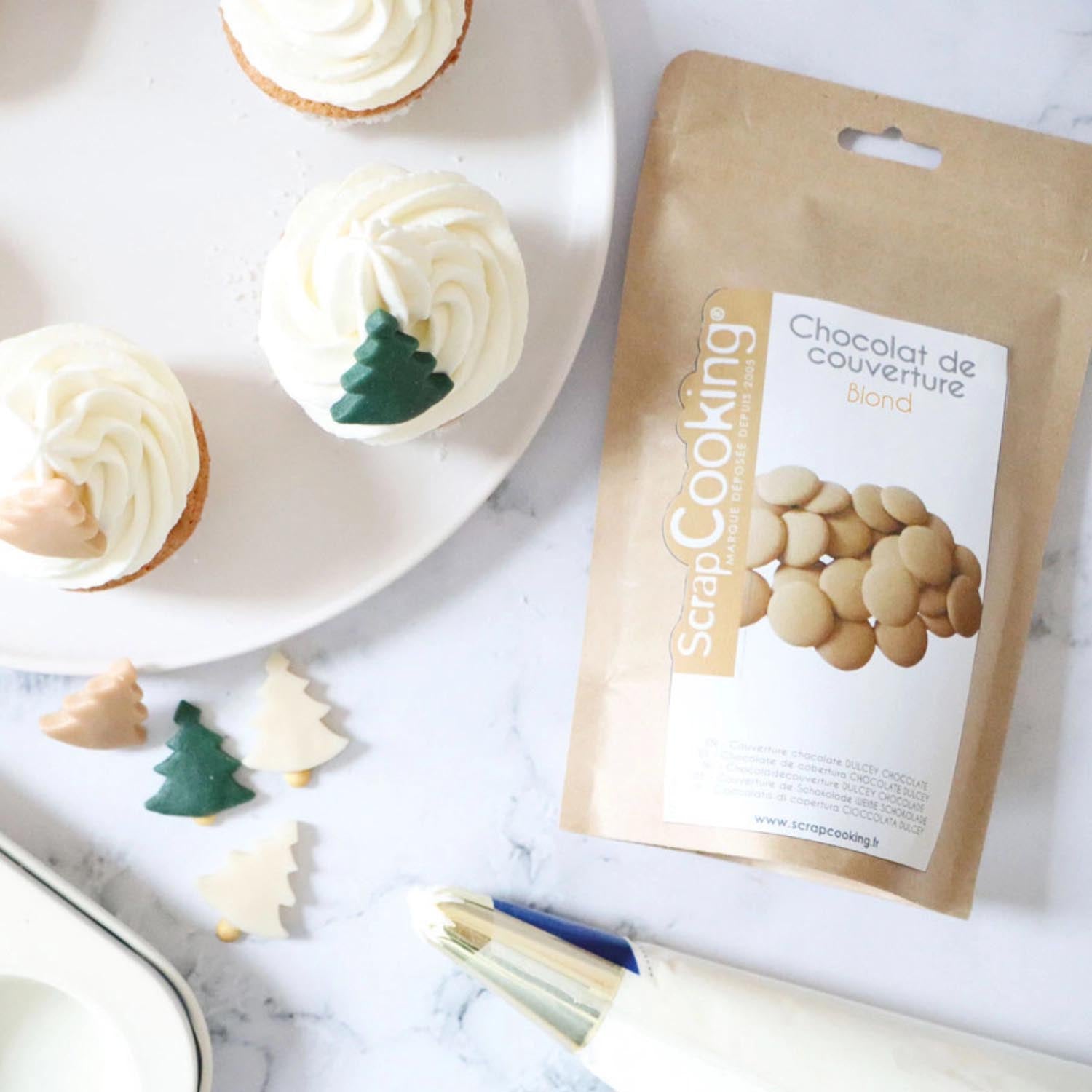 Köstliche Caramel Schoko Drops von Scrap Cooking, perfekt zum Backen und Dekorieren. Inhalt: 190g, ideal für kreative Rezepte.