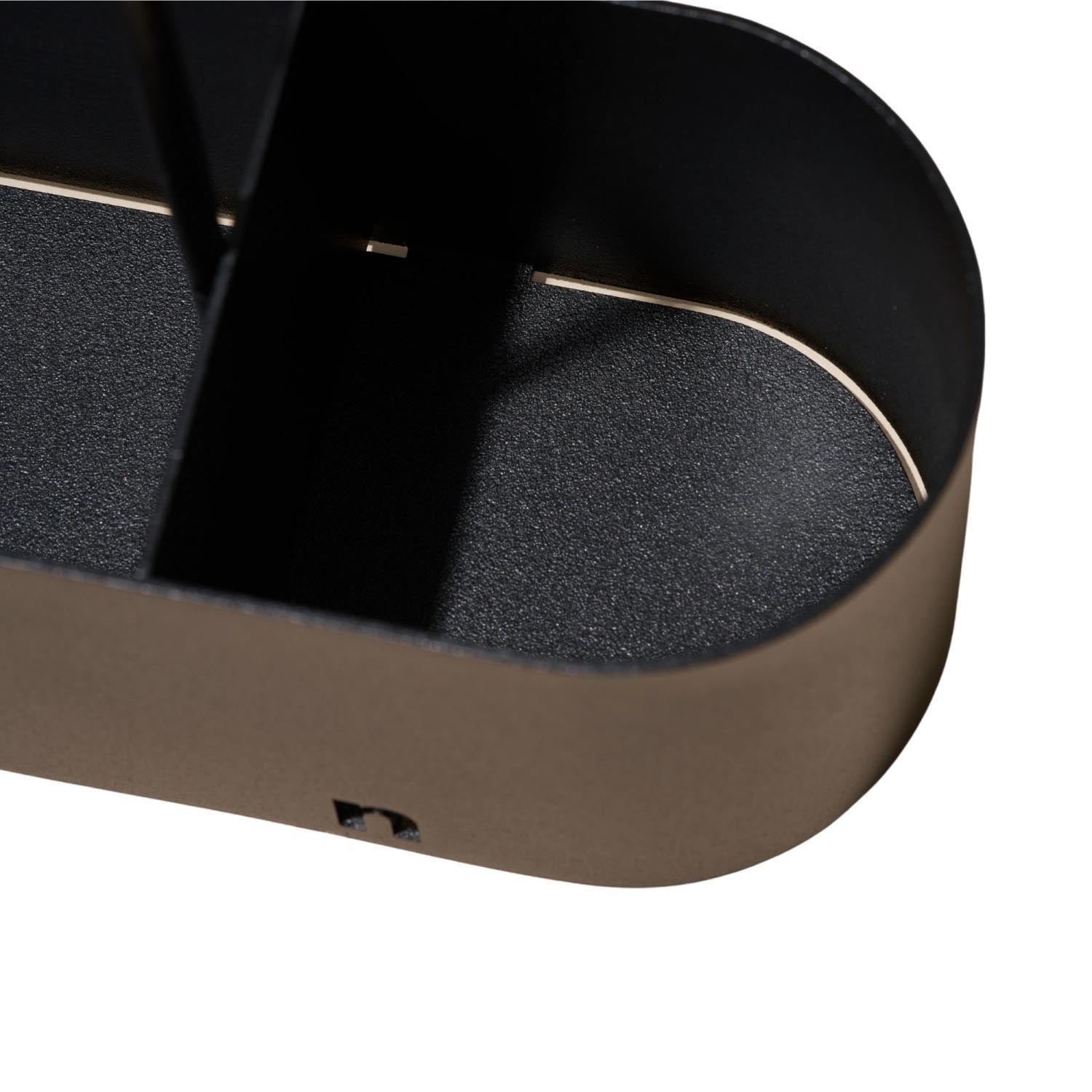 Moderner Spülbecken Organizer in edlem Schwarz von Nordesign, perfekt für eine aufgeräumte und stilvolle Küche.