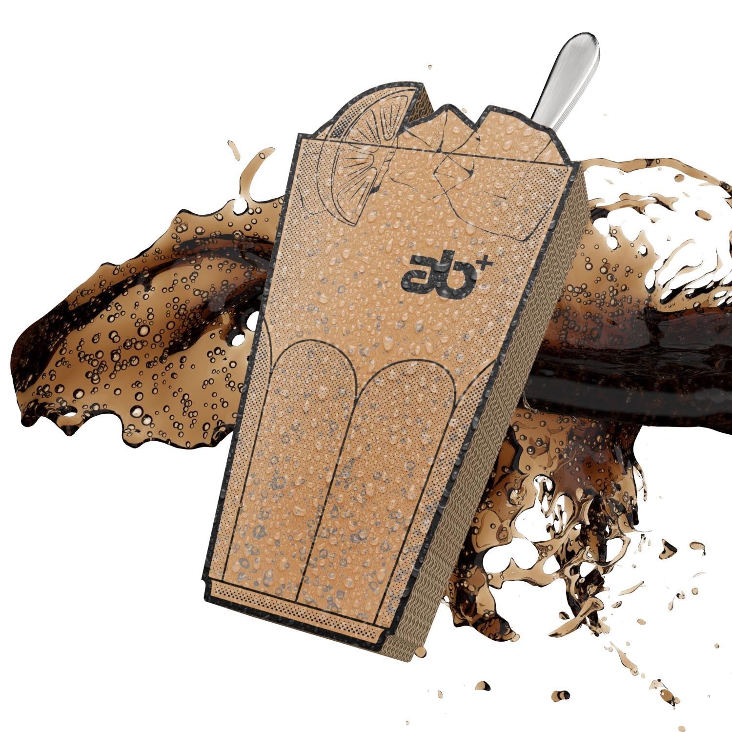 Elegantes 4er Set Limonadenlöffel von Abert, perfekt für Getränke und Desserts, aus erstklassigem Material hergestellt.