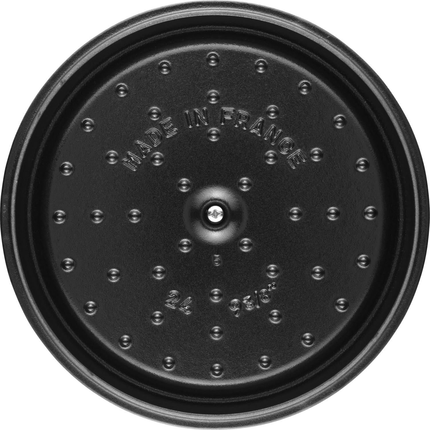 Runde Cocotte aus Gusseisen, 28 cm, 6.7 l, in leuchtendem Citron-Gelb. Perfekt für Schmorgerichte und stilvolles Kochen.