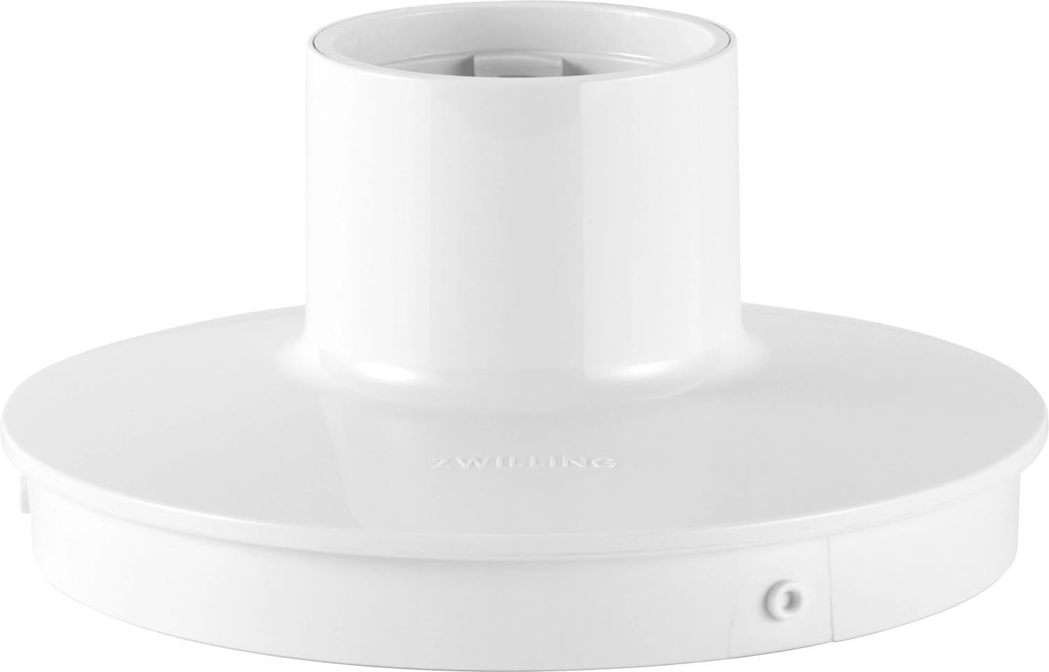 Kompakter Zwilling Enfinigy Häcksler in Weiss, ideal für schnelles Zerkleinern von Zutaten in der Küche.