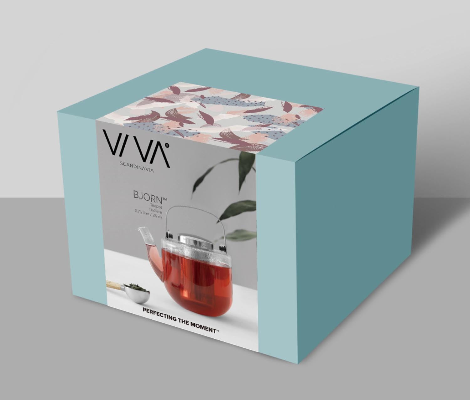 Der Viva Bjorn Teekrug aus robustem Borosilikatglas, 650ml, hitzebeständig, perfekt für eleganten und genussvollen Teegenuss.