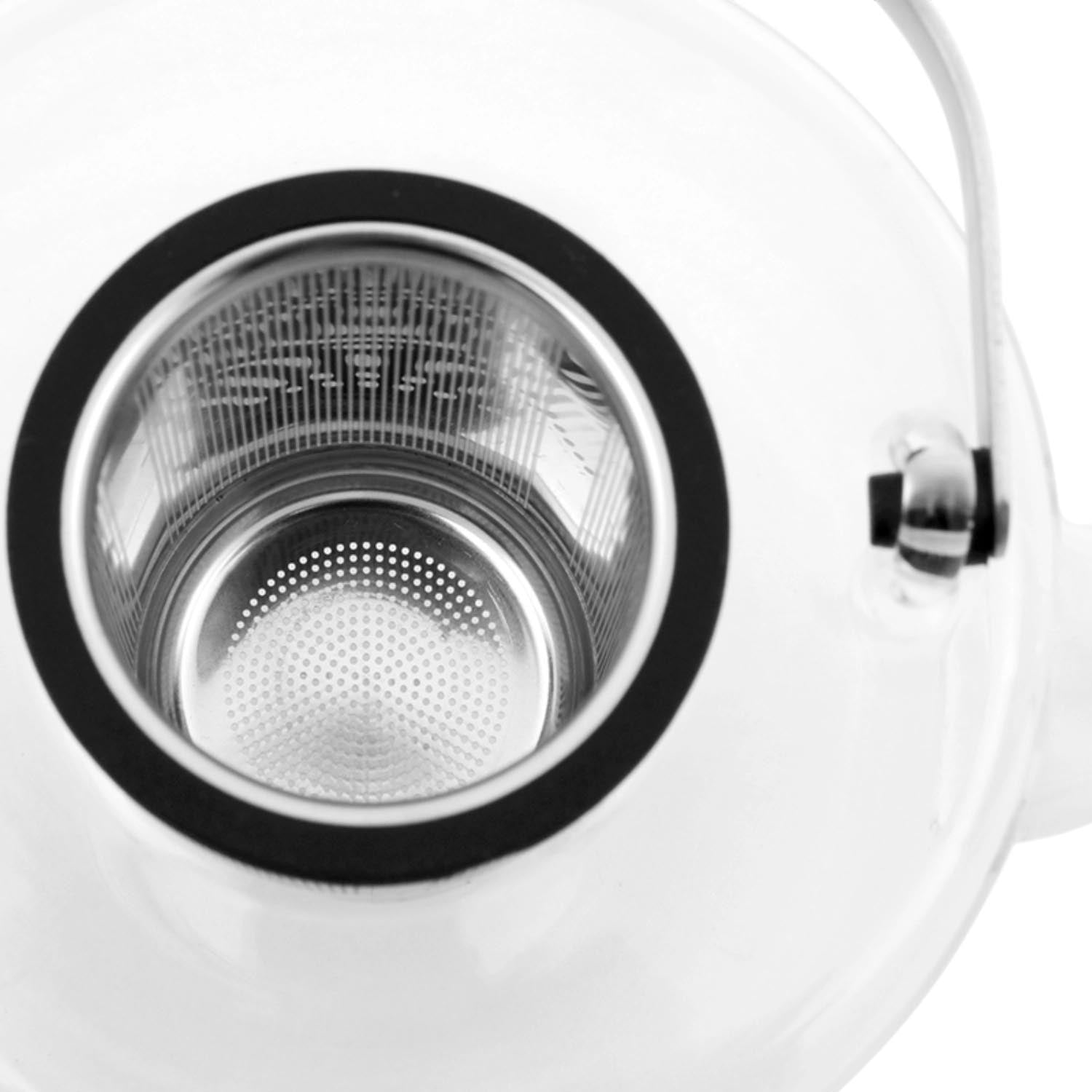 Eleganter Bjorn Teekrug (1.2l) aus hitzebeständigem Borosilikatglas von Viva – perfekt für Tee und Kaltgetränke, langlebig und modern.