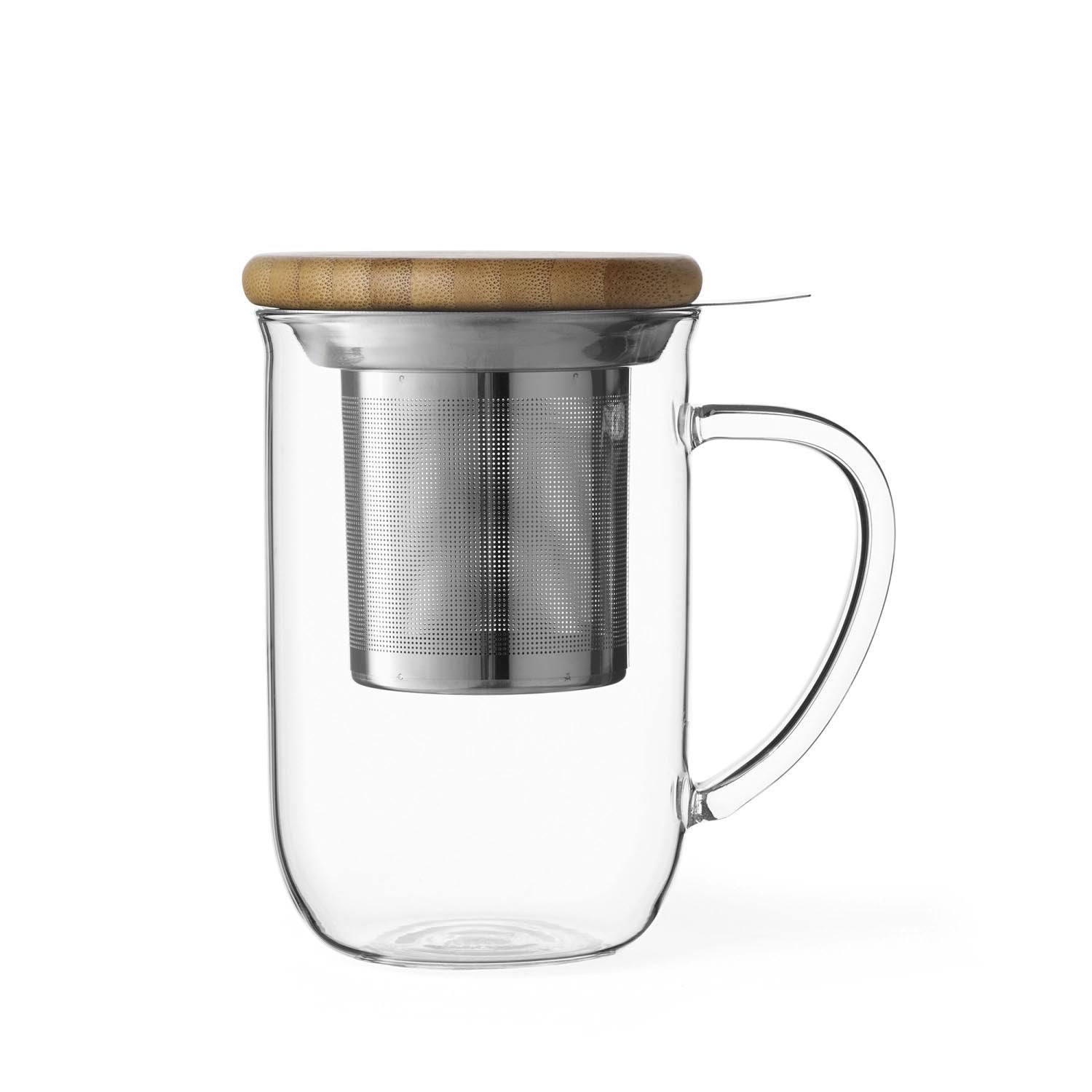 Minima Balance Teetasse mit Sieb 500ml in Weiss präsentiert im Onlineshop von KAQTU Design AG. Tasse ist von Viva