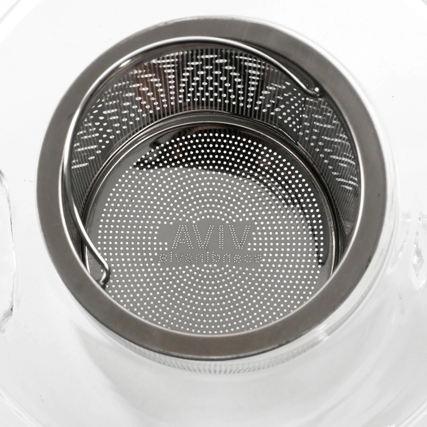 Moderner Teekrug aus robustem Borosilikatglas, 0.5l, mit edlem Holzdeckel, perfekt für stilvollen Teegenuss und zeitgemässes Design.