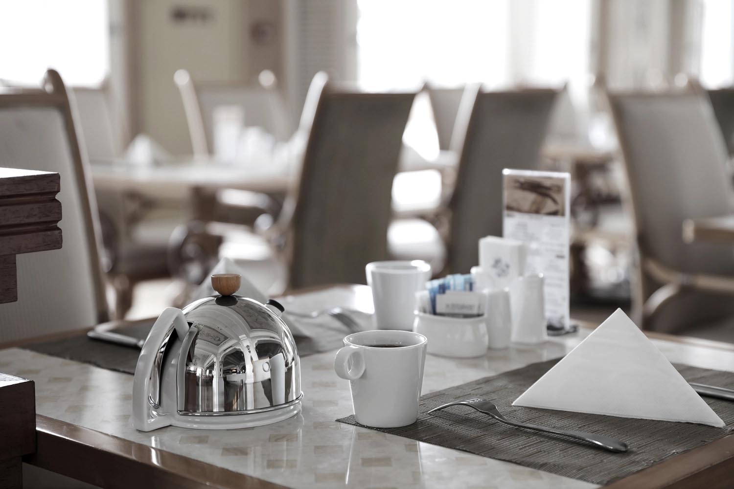 Eleganter Thomas Teekrug aus Edelstahl, 0.9l, in Silber. Ideal für stilvollen Teegenuss und modernes Design.