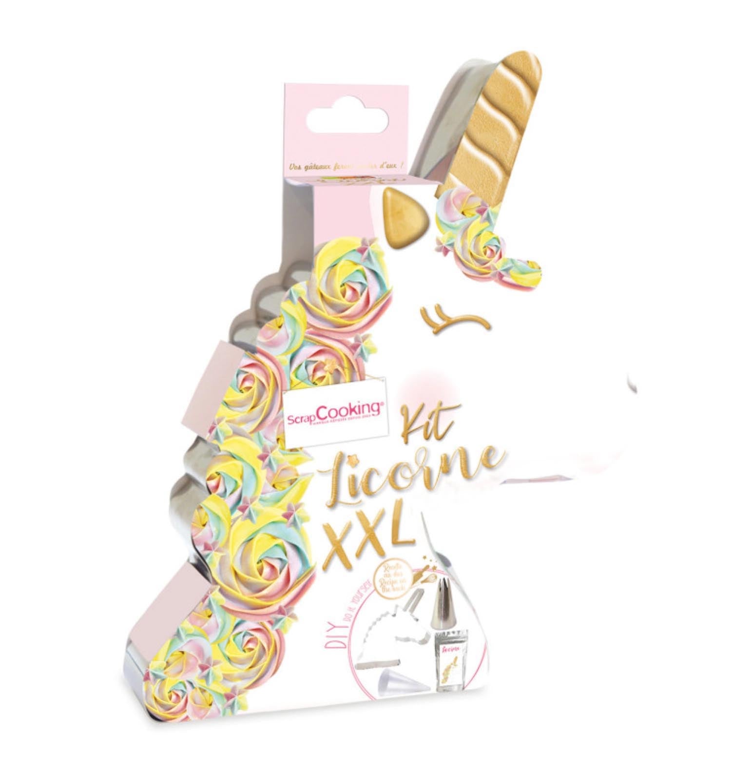 Ein kreatives Set für einen XXL Einhorn-Kuchen, ideal für besondere Anlässe und zum Selbermachen.