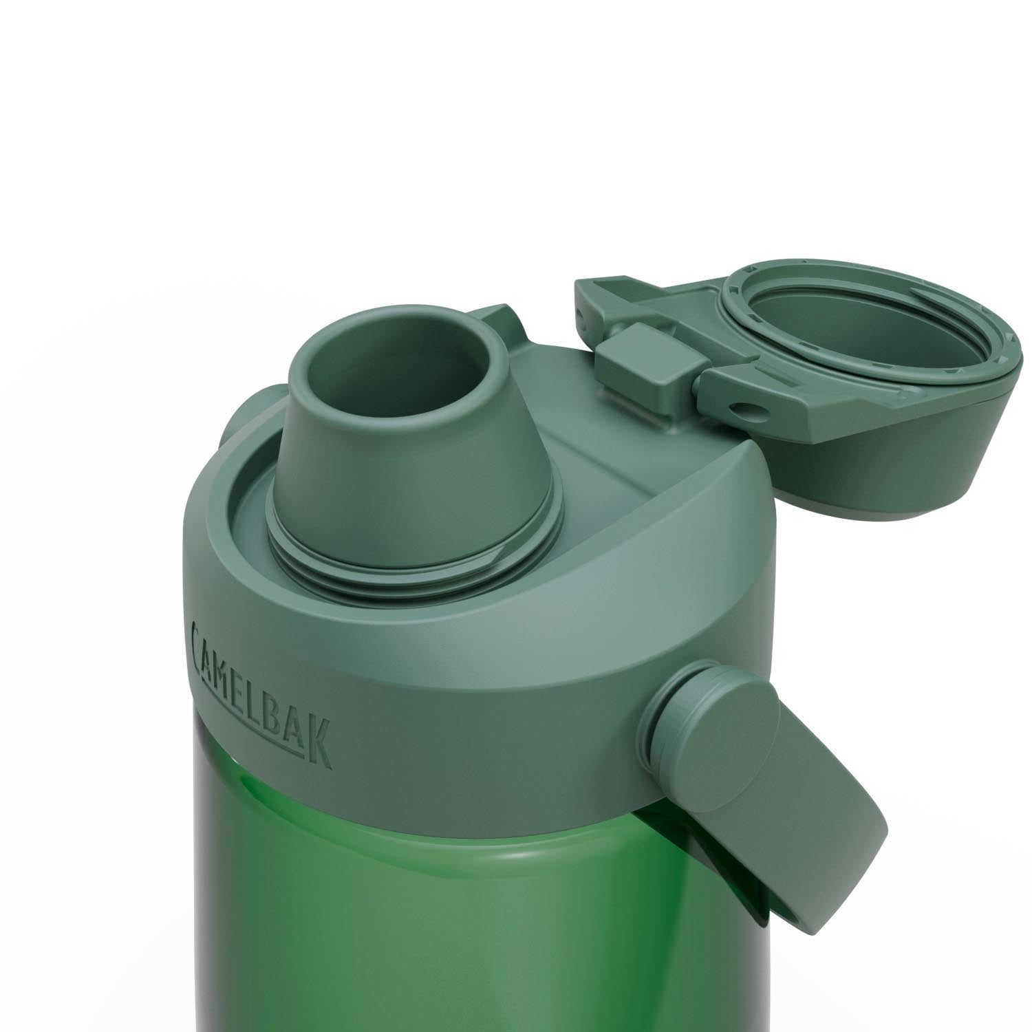 Die Camelbak Thrive Flip Straw 0.75l in Forest Green ist eine nachhaltige Trinkflasche mit praktischem Flip-Strohhalm für unterwegs.