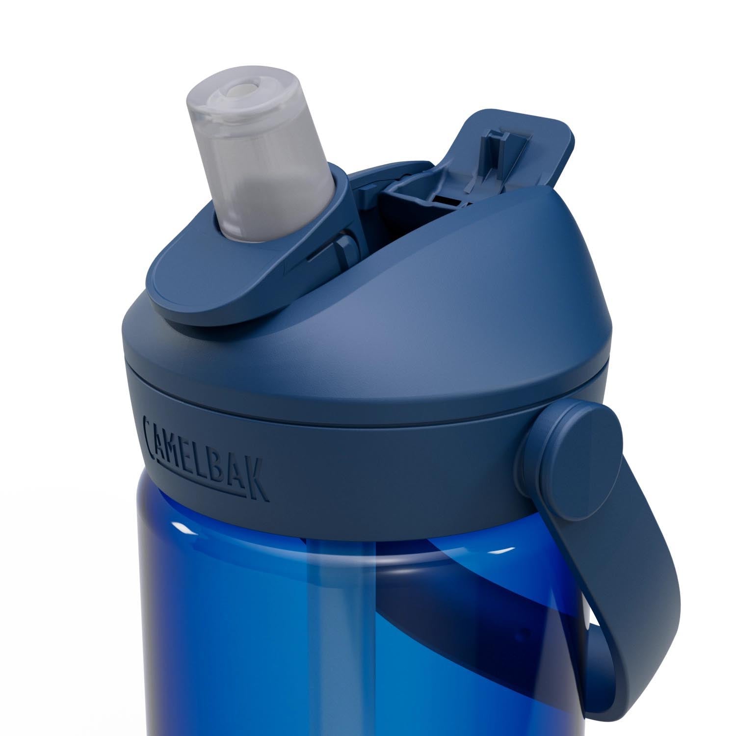 Die Camelbak Thrive Flip Straw 0.6l Oxford ist eine moderne Trinkflasche mit praktischem Flip-Strohhalm und stilvollem Design.