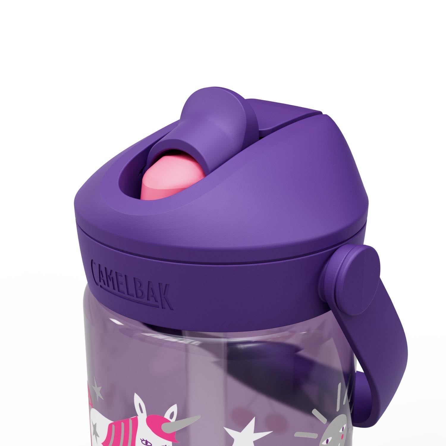 Die CamelBak Kindertrinkflasche (0,4 l) mit Flip-Strohhalm und magischem Einhorn-Design. Perfekt für Schule, Sport und Freizeit.