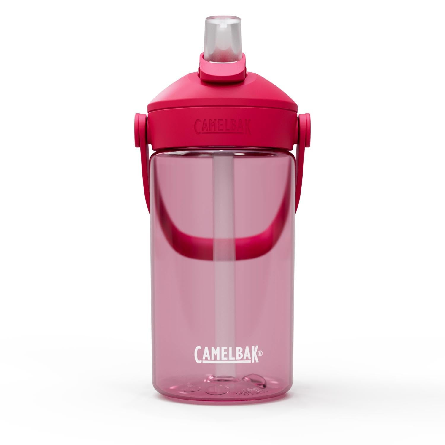 Die CamelBak Thrive Flip Straw Kids 0.4l in Grapefruit ist eine praktische, auslaufsichere Trinkflasche für Kinder, ideal für unterwegs.