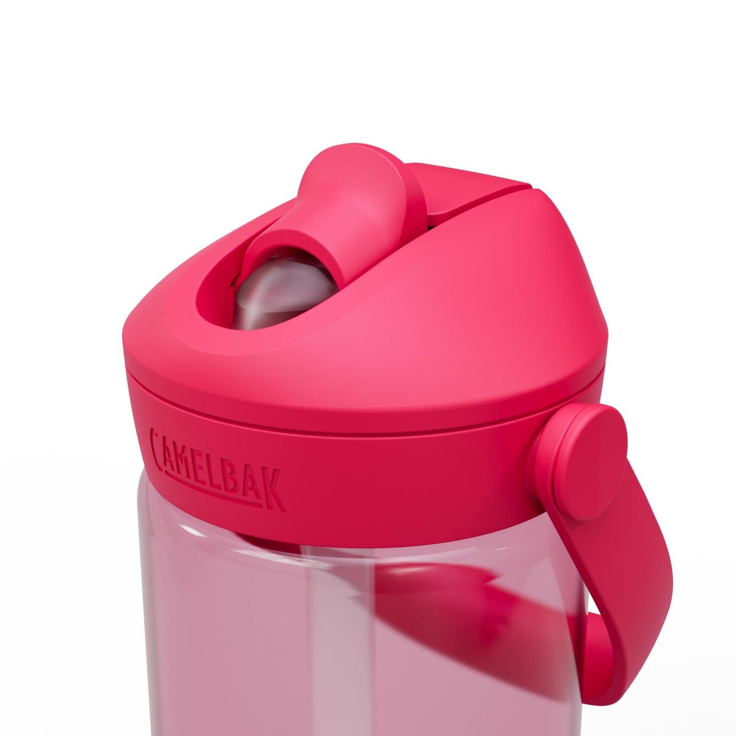 Die CamelBak Thrive Flip Straw Kids 0.4l in Grapefruit ist eine praktische, auslaufsichere Trinkflasche für Kinder, ideal für unterwegs.
