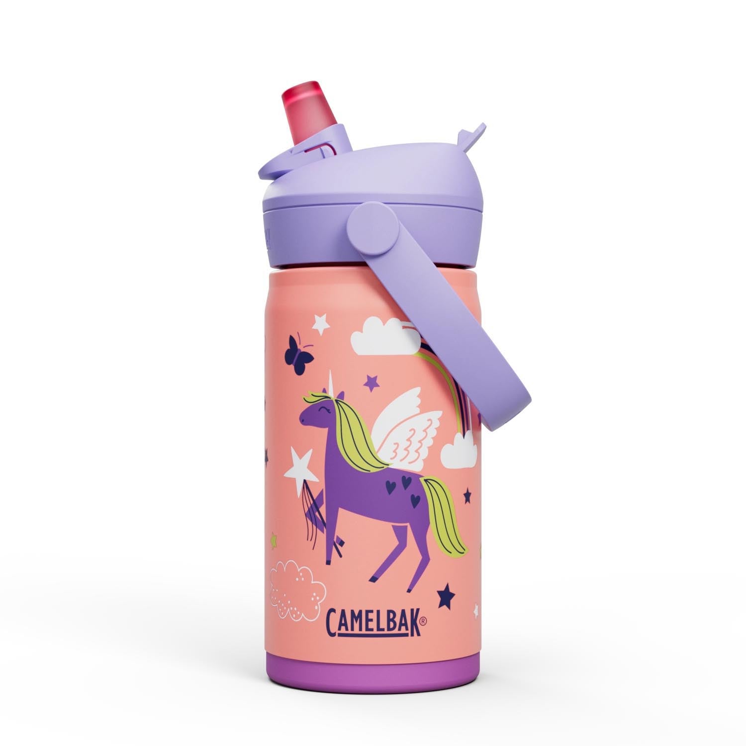 Thrive Flip Straw Kids VSS 0.35l magic unicorns in Violett präsentiert im Onlineshop von KAQTU Design AG. Trinkflasche ist von Camelbak