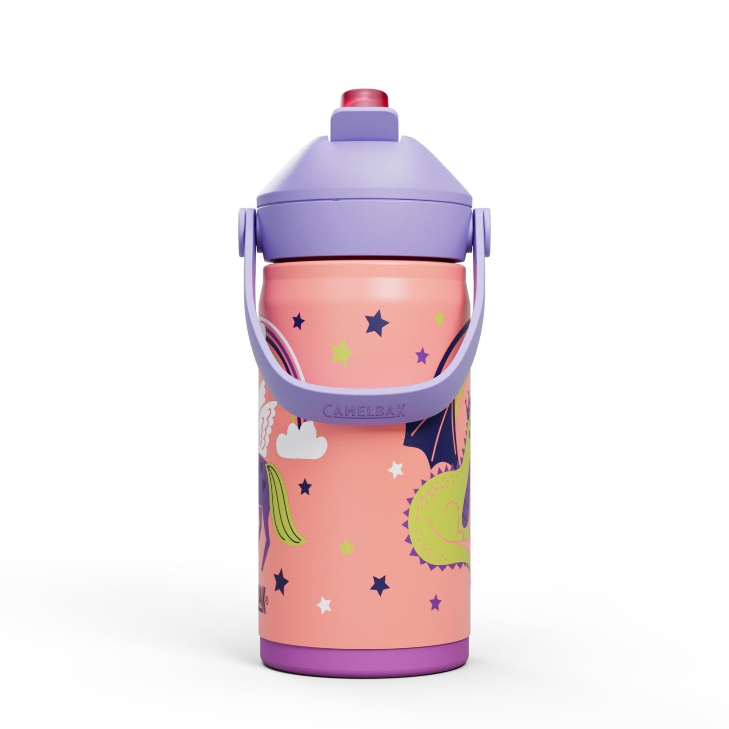 Der Camelbak Thrive Flip Straw Kids VSS 0.35l mit magischen Einhorn-Motiven ist die perfekte Trinkflasche für Kinder.