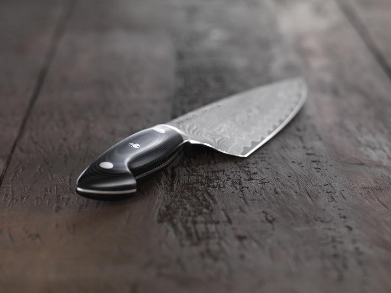 Das Kramer Euro Stainless Kochmesser von Zwilling, 26 cm, bietet Präzision und Langlebigkeit für professionelle Küchen.