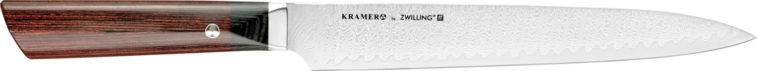 Kramer Meiji Tranchiermesser 23cm in Braun präsentiert im Onlineshop von KAQTU Design AG. Küchenmesser ist von Zwilling
