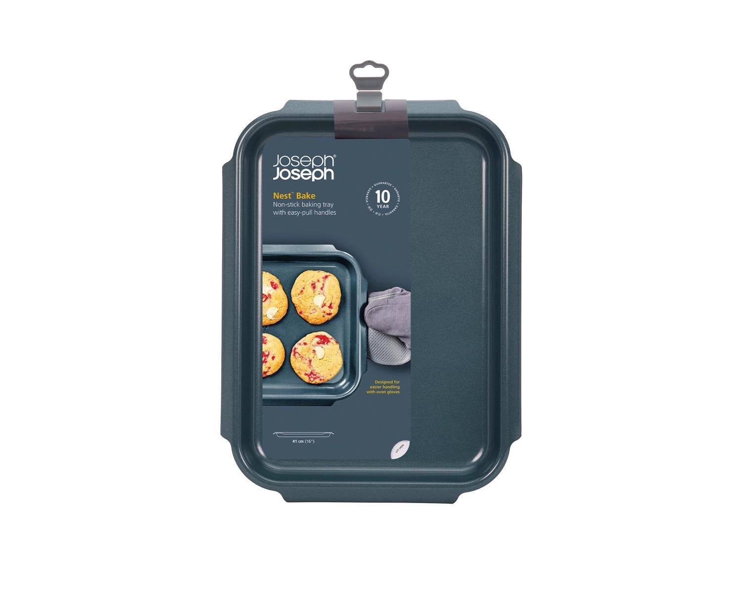 Hochwertige antihaftbeschichtete Backform 30x40cm von Joseph Joseph, ideal für vielseitige Backrezepte, langlebig und pflegeleicht.