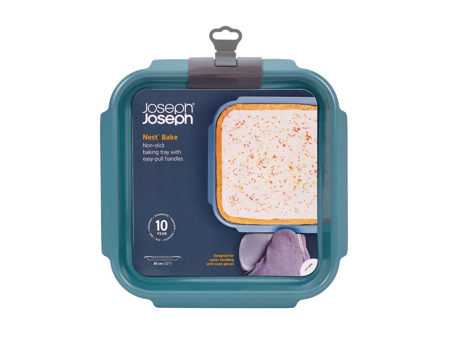 Antihaft-Backform Nest Bake M von Joseph Joseph, 30x33cm, 3cm hoch, ideal für gleichmässiges Backen und einfache Reinigung.