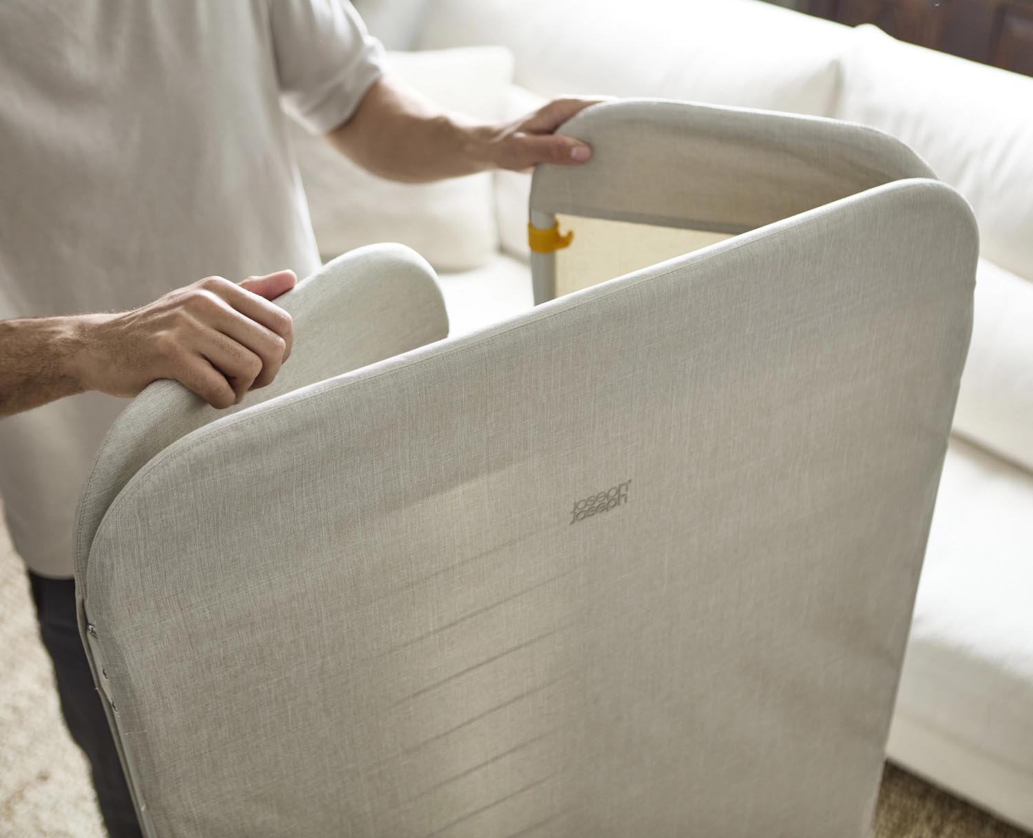 Eclipse Wäscheständer von Joseph Joseph: Faltbarer Wäscheständer in stilvollem Ecru, 150 cm hoch, 29 cm breit. Ideal für platzsparendes Trocknen.