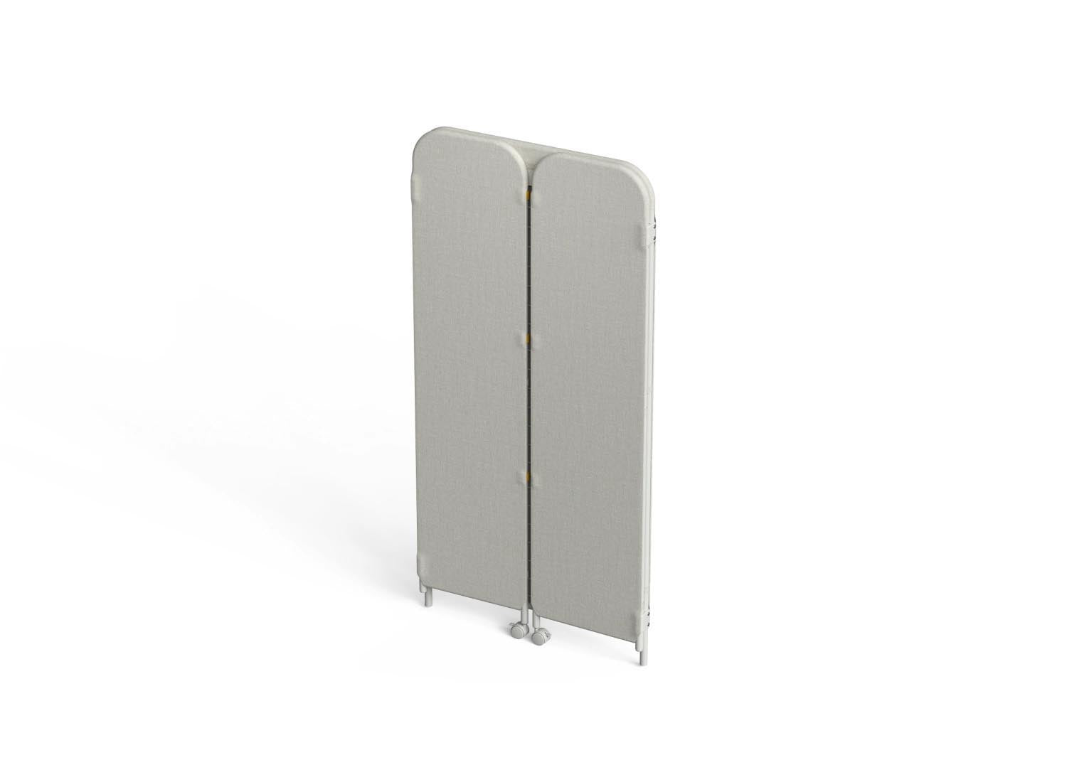 Kompakter, faltbarer Wäscheständer Eclipse von Joseph Joseph, 150cm hoch, 29cm breit, stilvolles Design in ecru.