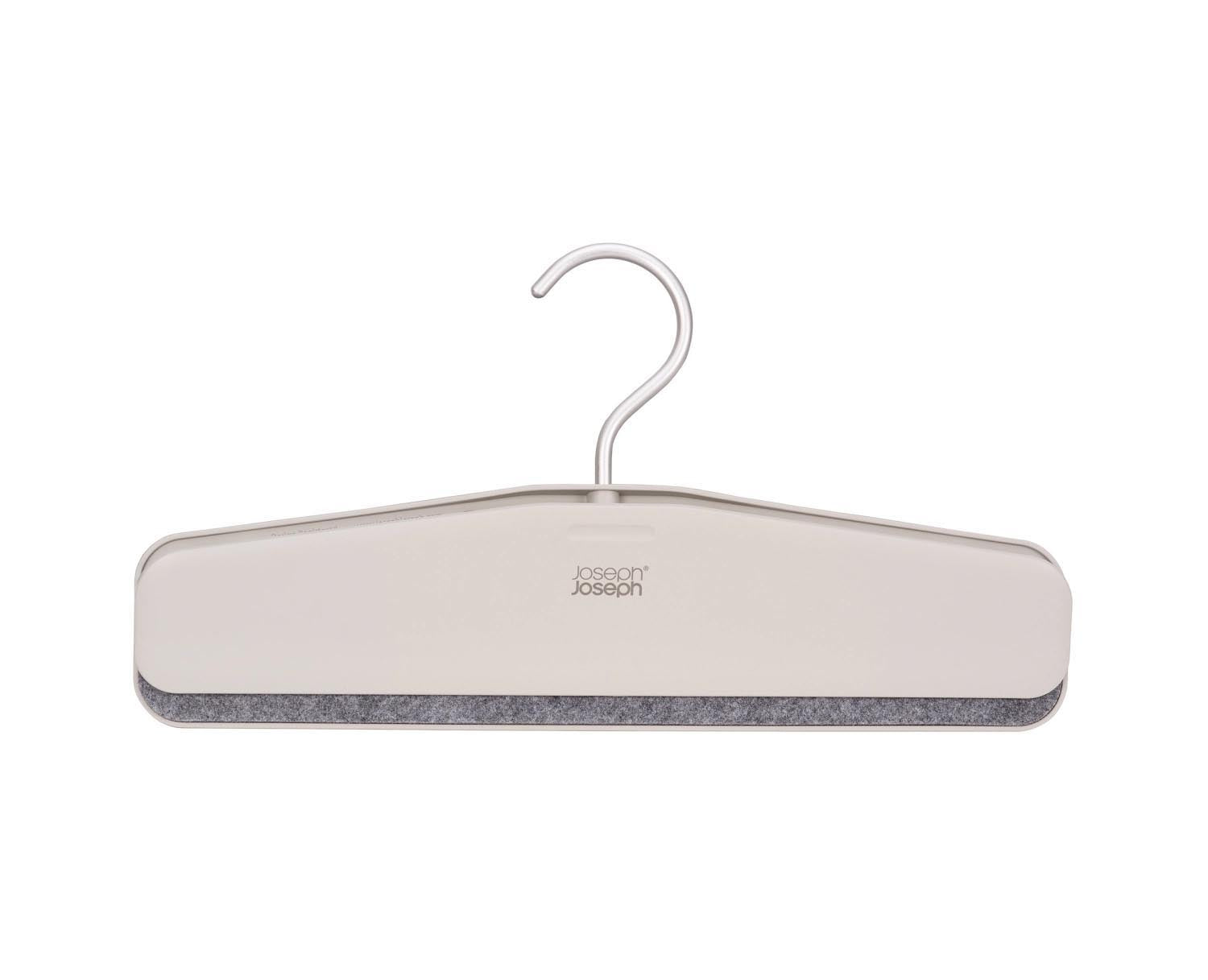 Praktisches 2er-Set Hosenbügel von Joseph Joseph, 43x17cm, rutschfestes ABS-Material in Ecru, ideal für ordentliche Aufbewahrung.