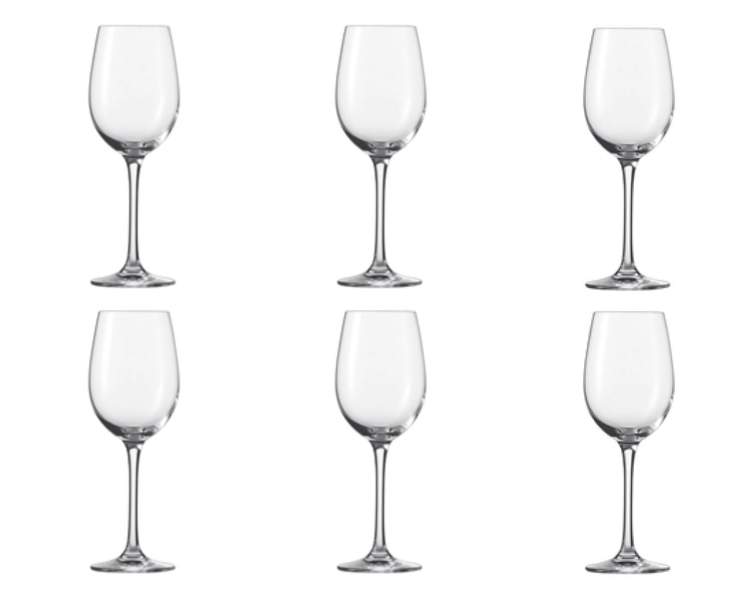 6er Set Classico/Ever 2 Weinkelch Ø7.5x21cm in Transparent präsentiert im Onlineshop von KAQTU Design AG. Glas ist von Zwiesel