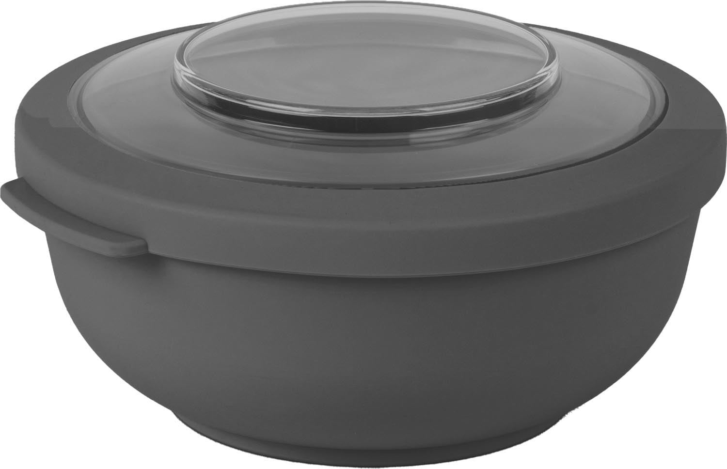 Tylla Bowl 700ml PP charcoal in Schwarz präsentiert im Onlineshop von KAQTU Design AG. Aufbewahrungsbehälter ist von Amuse