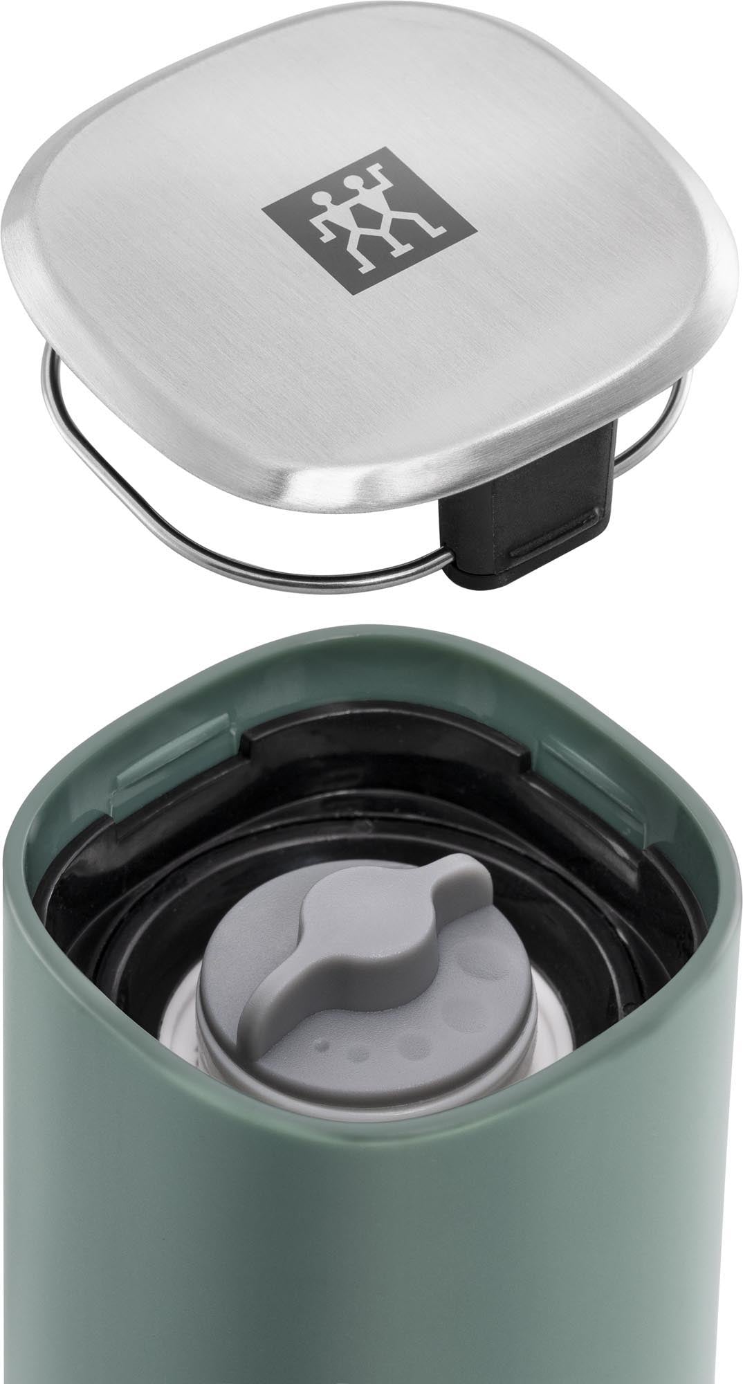 Stilvolle Gewürzmühle in Salbeigrün, 19 cm, von Zwilling. Ideal für frische Gewürze, modernes Design und erstklassige Verarbeitung.