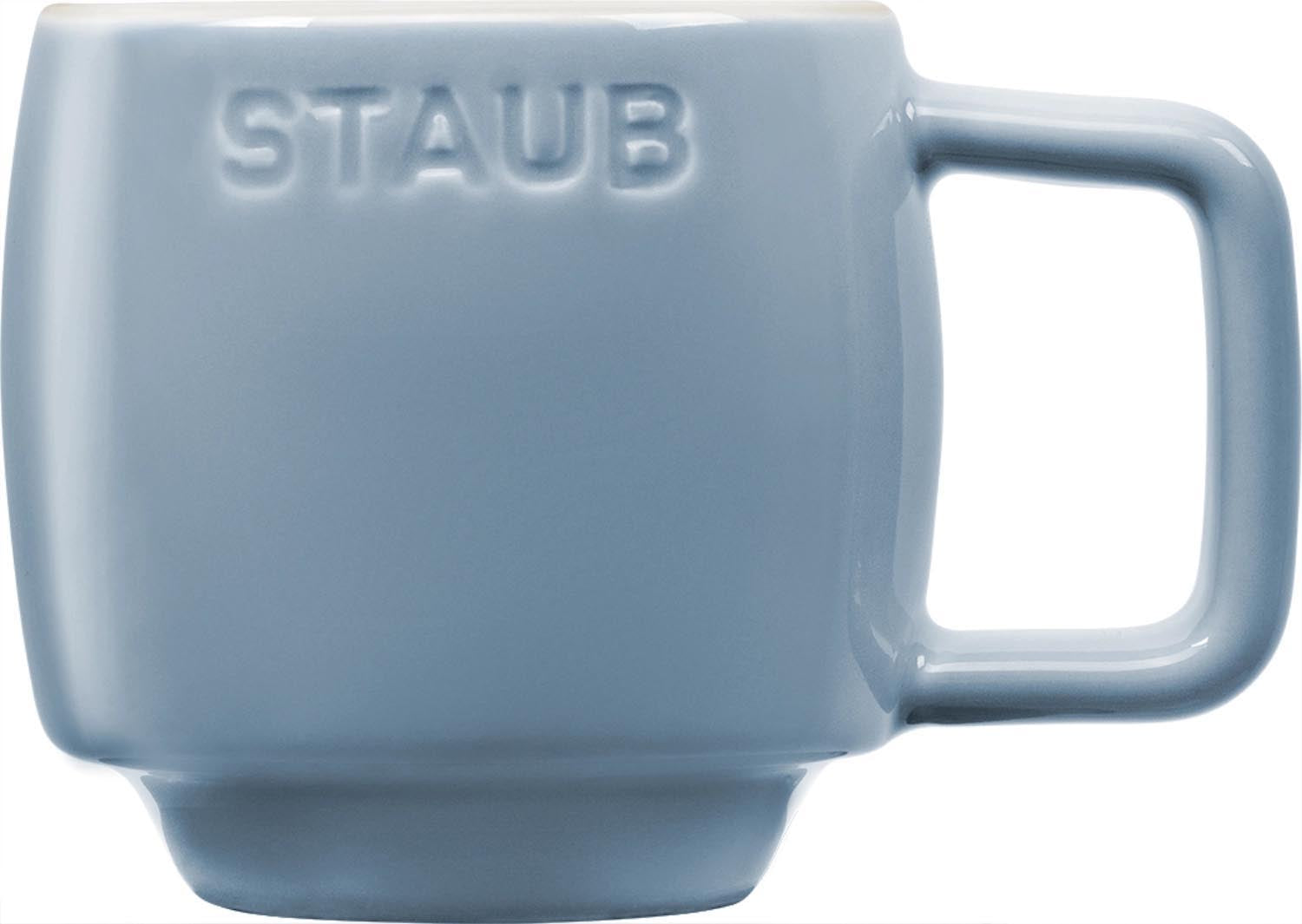 Elegantes 6-teiliges Tassenset von Staub, 100 ml, ideal für Espresso, hochwertig verarbeitet, stilvoll und perfekt für Kaffeeliebhaber.