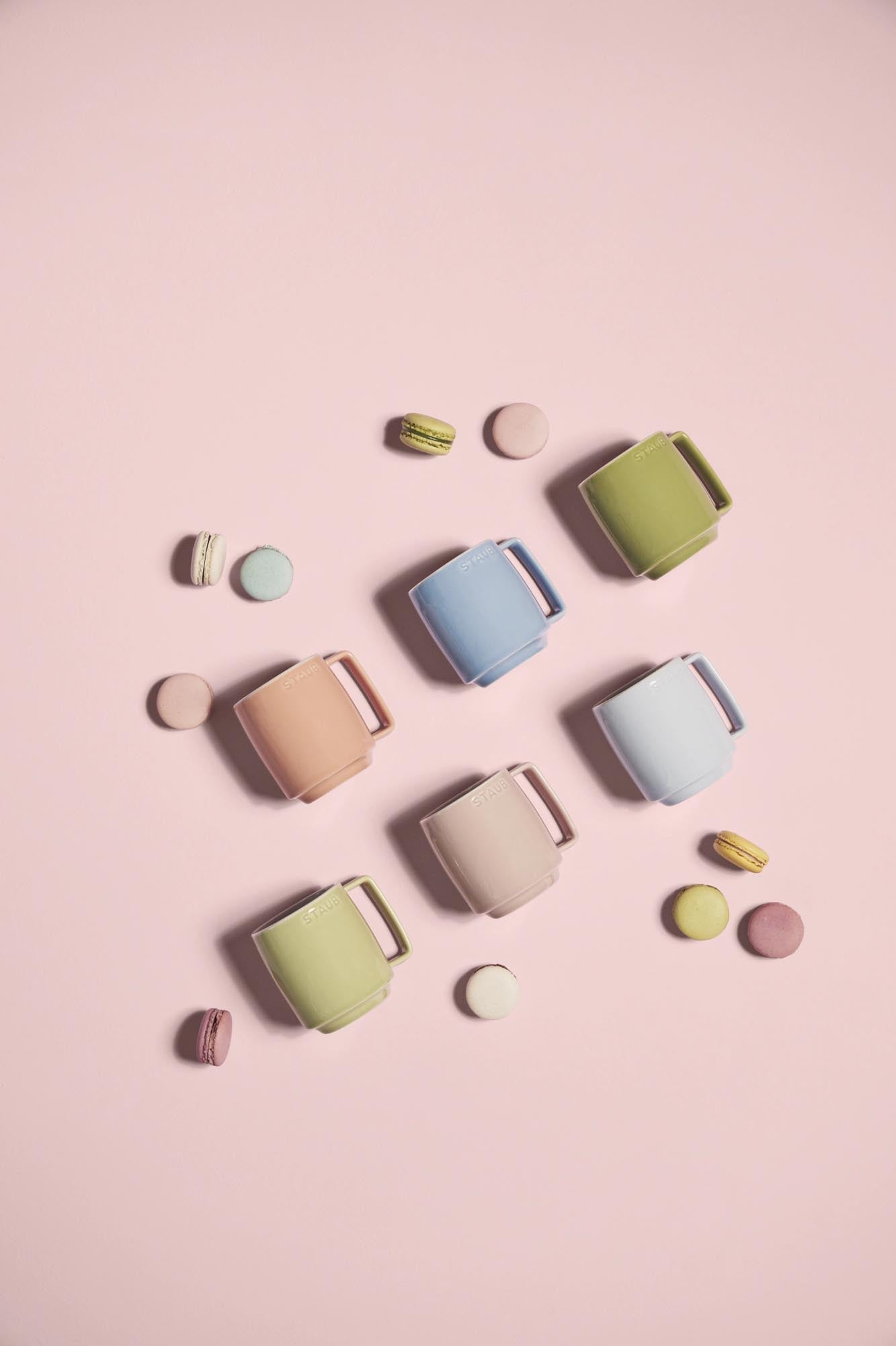 6-teiliges Tassenset von Staub, 350ml, stilvoll und langlebig, ideal für Kaffee, Tee und mehr, perfekt für den Alltag.