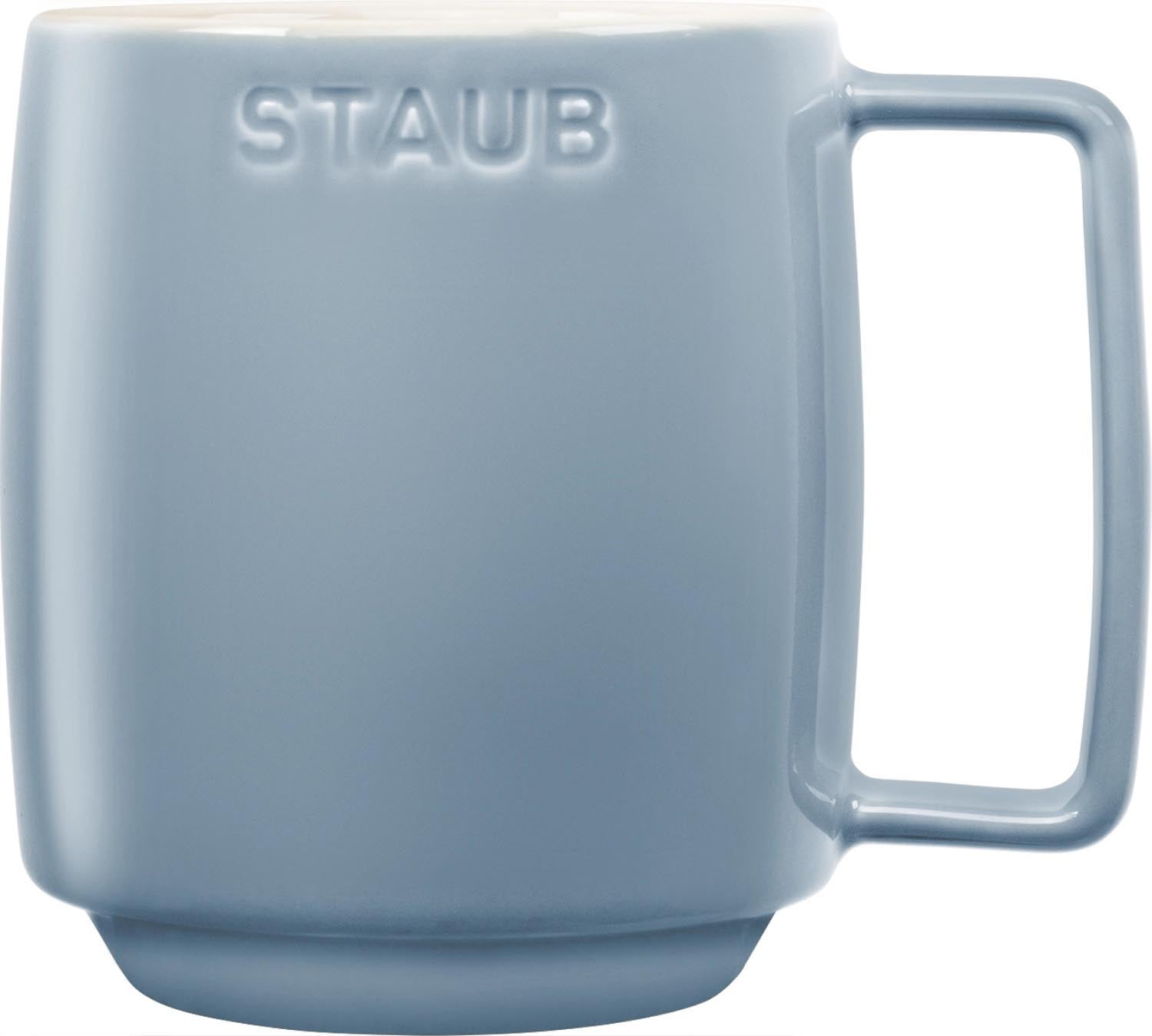 Elegantes 6-teiliges Tassenset von Staub, 350ml, ideal für Kaffee und Tee, robust, stilvoll und perfekt für den täglichen Gebrauch.
